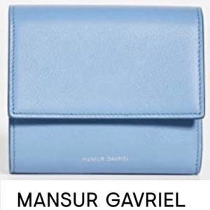 New in box. Blue Mansur Gavriel Compact Wallet